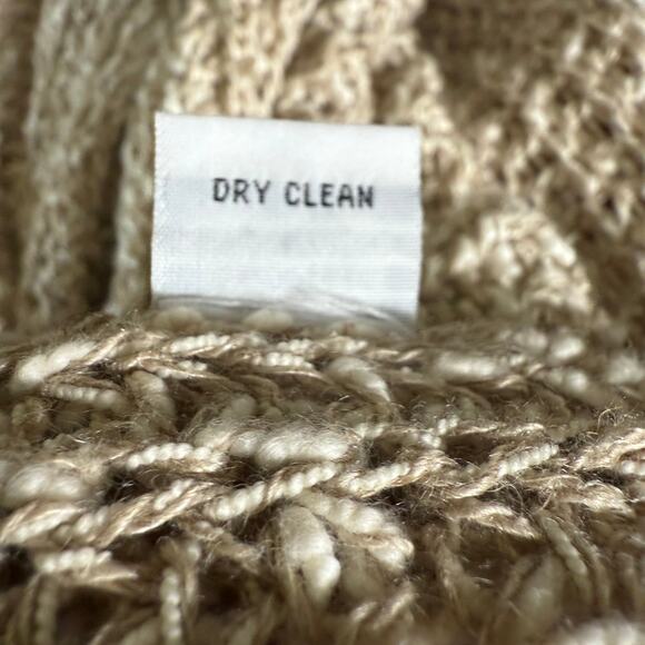 Bryn Walker Loose Knit Sleeveless Tunic Sweater Cotton Linen Lagenlook Beach - Picture 9 of 9